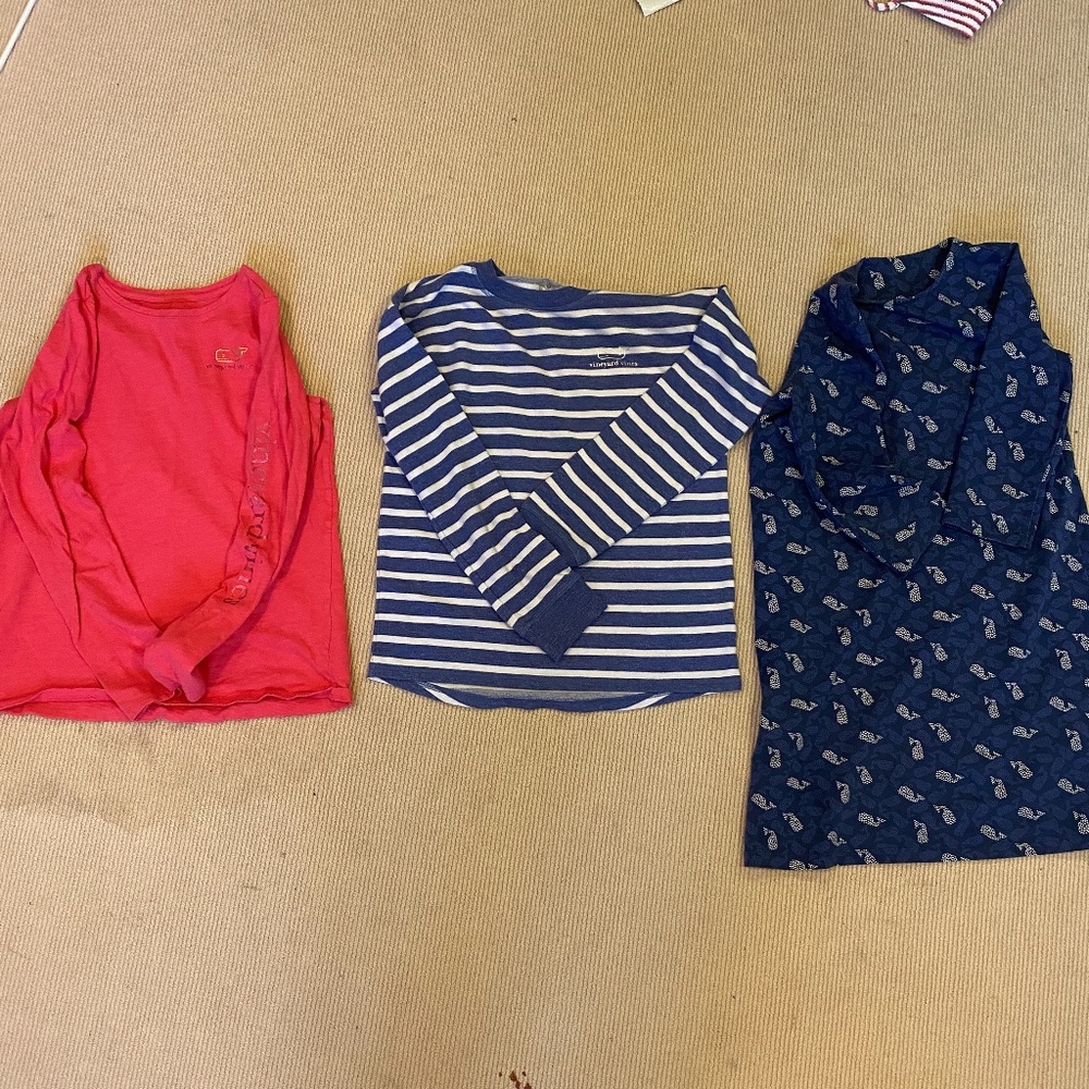 VINEYARD VINES SHIRT, SWEATSHIRT AND DRESS SIZE 14